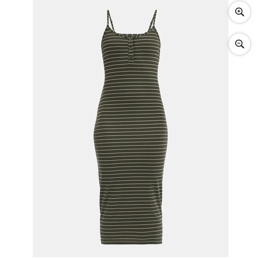 No Boundaries Striped Bodycon Midi Dress – Size Small/Junior’s 🌿✨